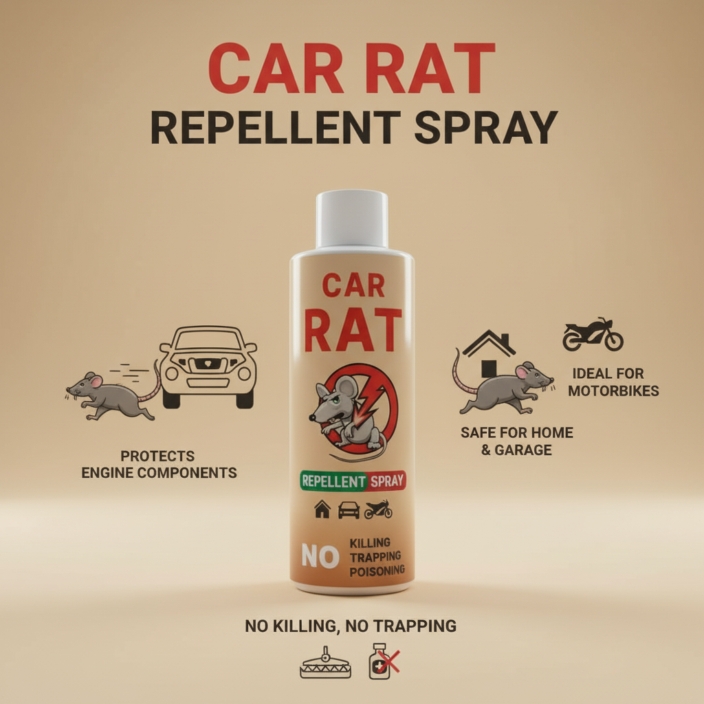 Rat Repellent Spray – Safe Protection for Home & Car| Easy to Spray ( Pack Of 2 )