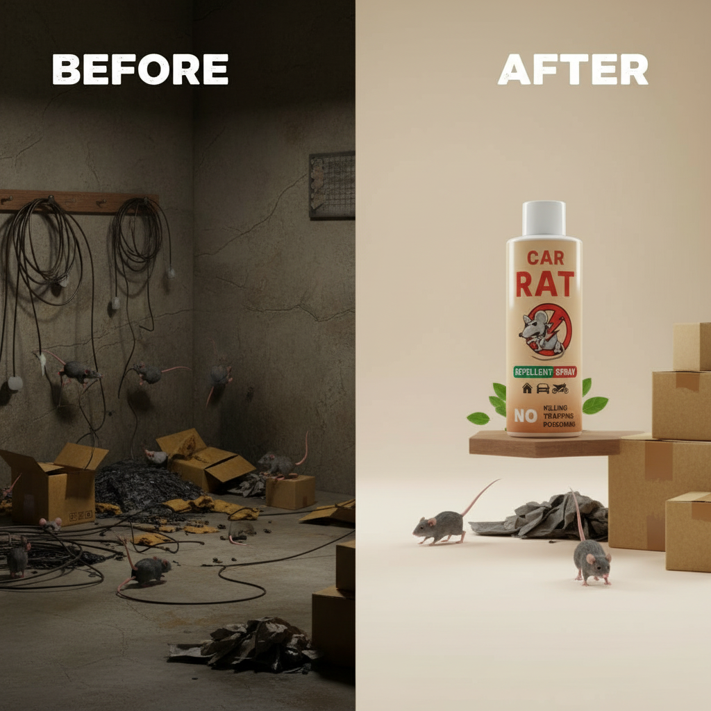 Rat Repellent Spray – Safe Protection for Home & Car| Easy to Spray ( Pack Of 2 )