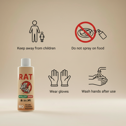Rat Repellent Spray – Safe Protection for Home & Car| Easy to Spray ( Pack Of 2 )