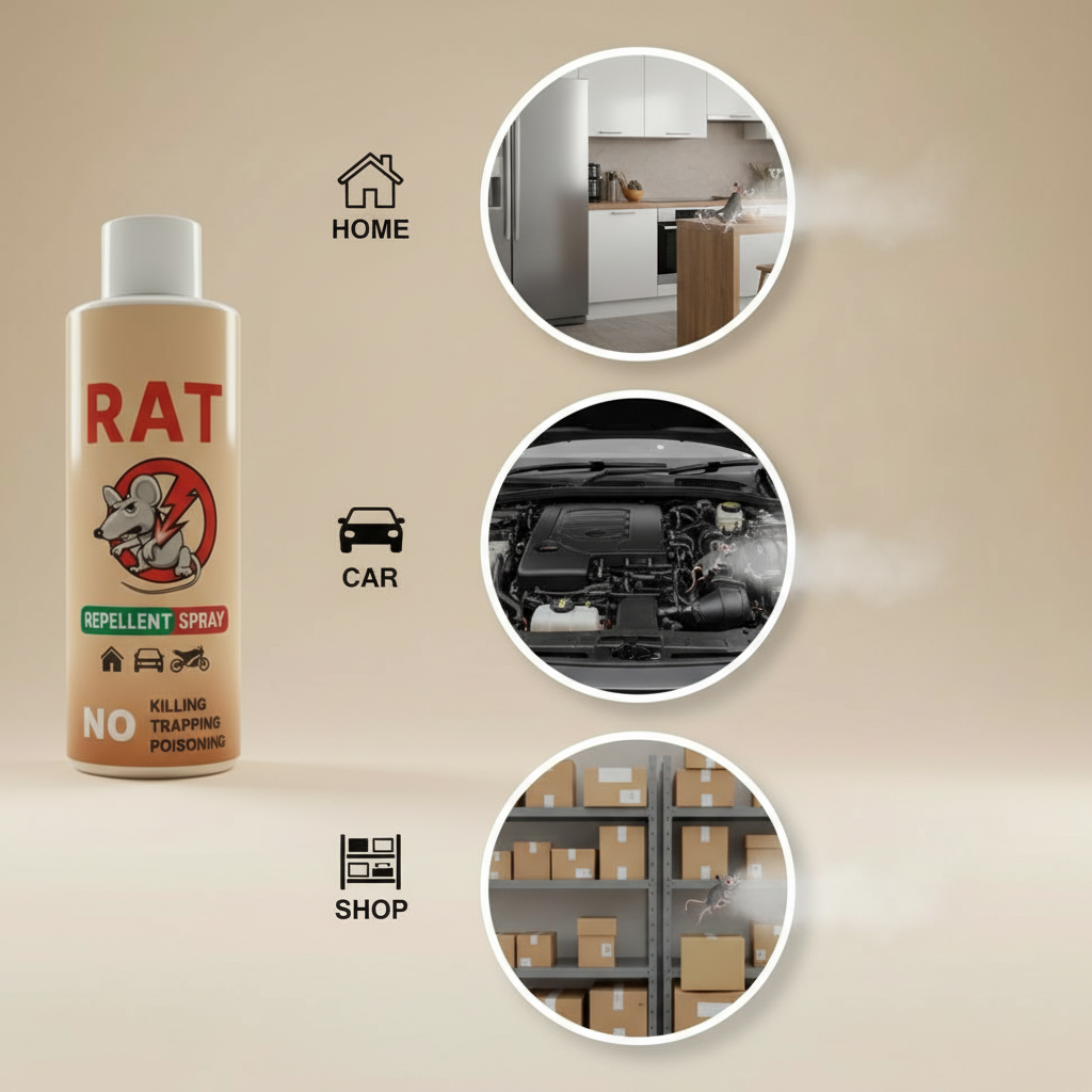 Rat Repellent Spray – Safe Protection for Home & Car| Easy to Spray ( Pack Of 2 )